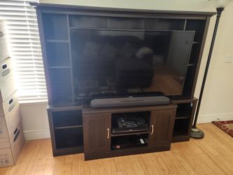 Wooden entertainment center