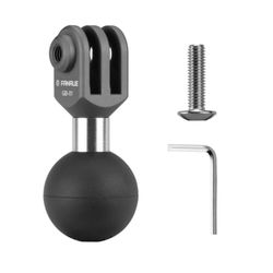 FANAUE GB-01 Action Camera Universal Ball Adapter Interface 1" Ball Assembly,Compatible with GOPRO Hero 9/10/11 and Other Brands of Action Cameras