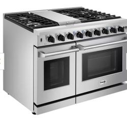 48” Thor Gas Range 6 Burners Stainless Steel