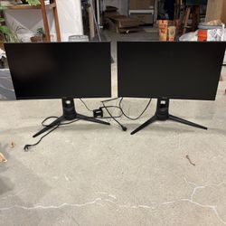 (2) 27” Samsung HD Monitors