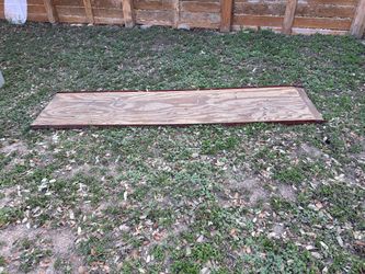 Wood Ramp With Metal Frame 