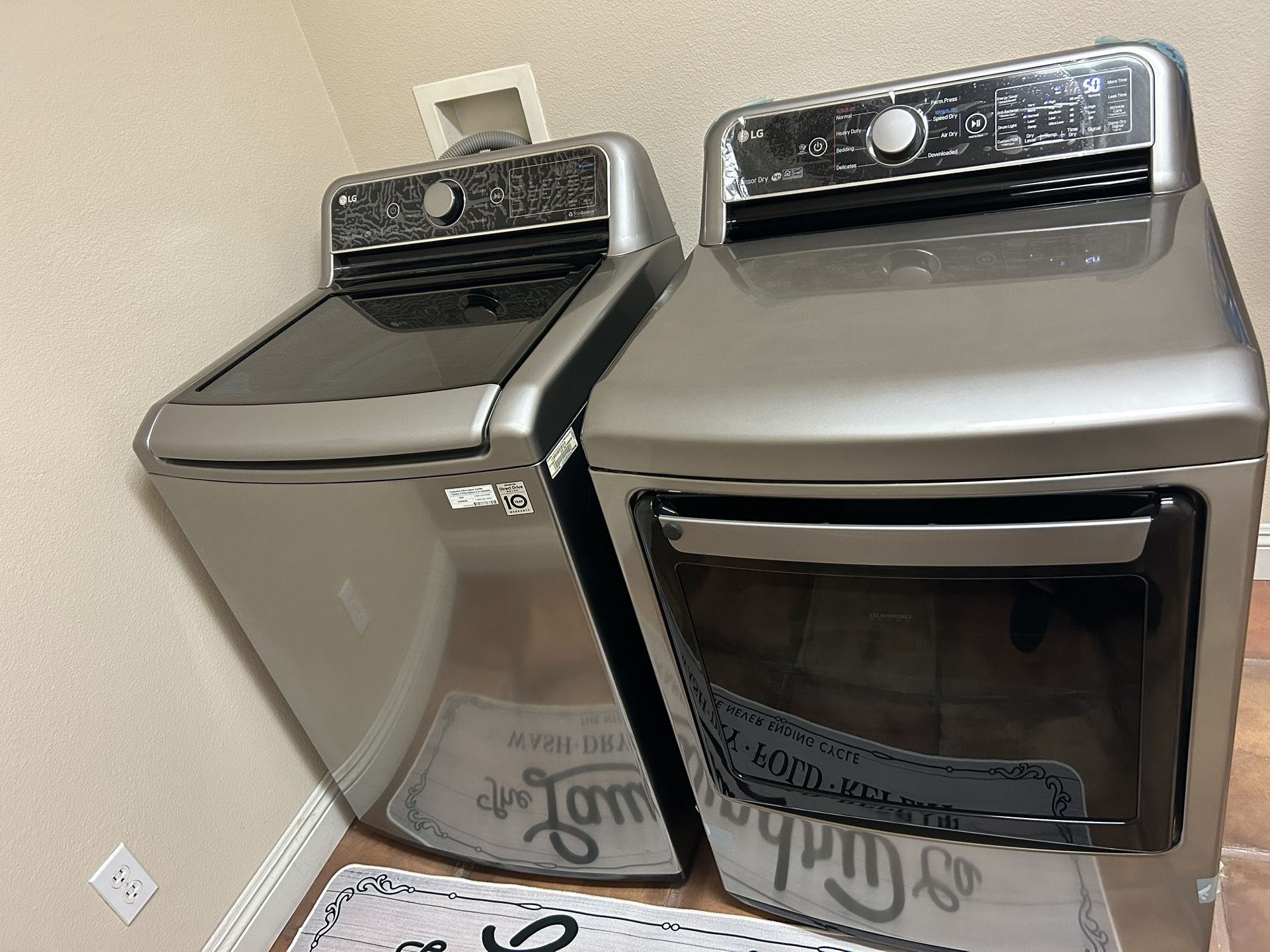Top Of The Line Lg Washer And Dryer Turn On Digitally With Cell Phone