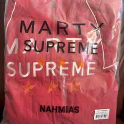 Marty Supreme Red Nahmias Jacket Large
