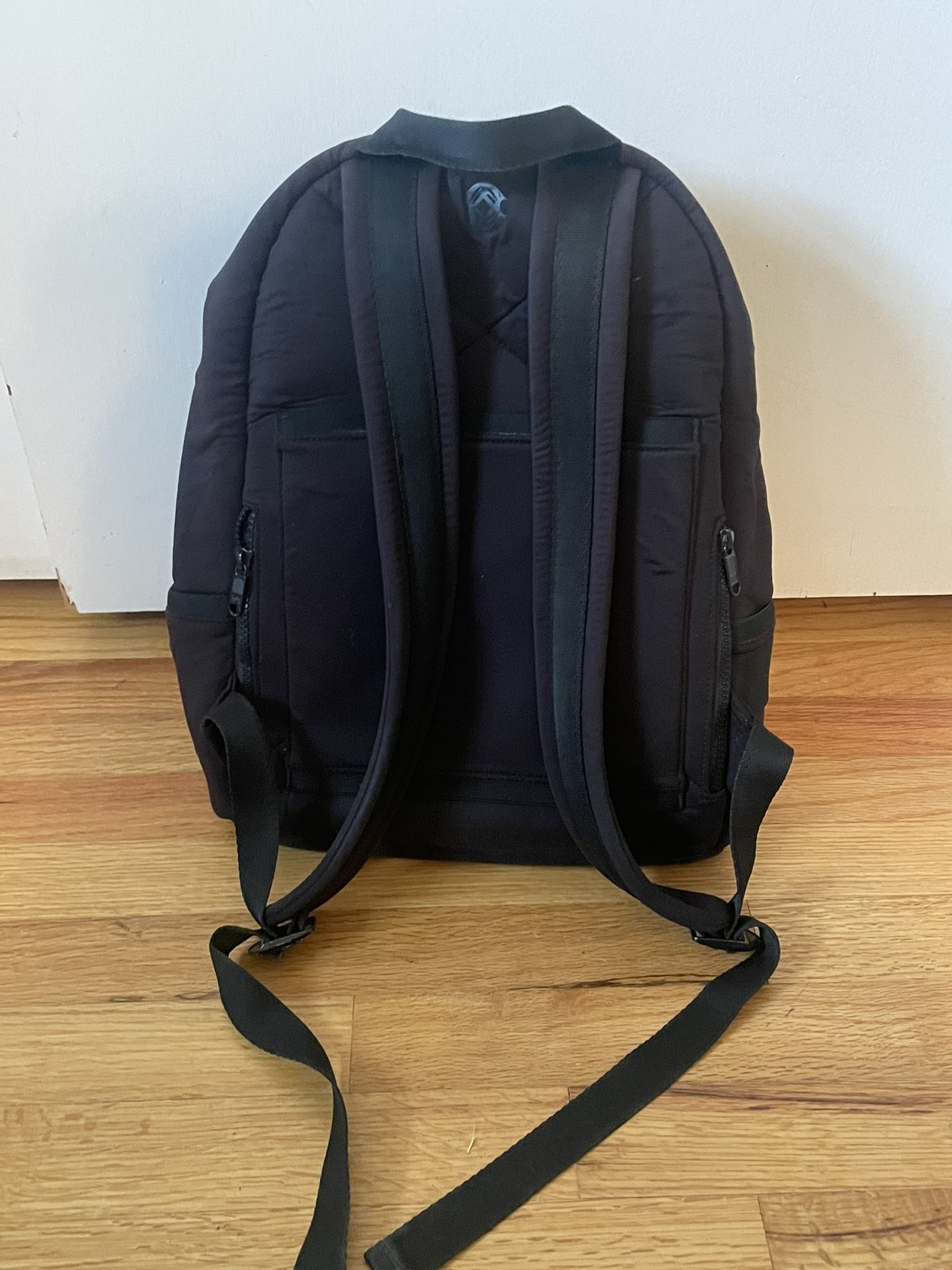 Dagne Dover Dakota Neoprene Backpack Onyx Black Large Laptop Travel Bag DAGNE DOVER Large Onyx Dakota Travel Neoprene Backpack Bag  main image 2