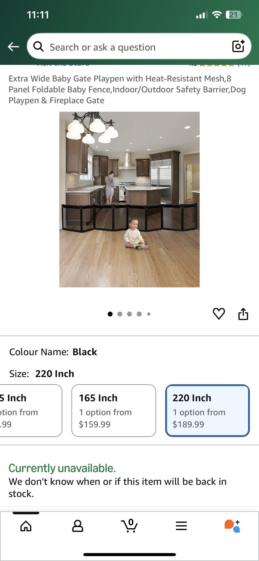 8 Panel Baby Safety Gate