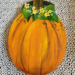 Pumpkin Handpainted Decor