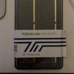 2 Sticks of 8GB TIMTEC RAM.