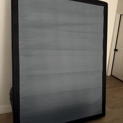 Queen size box spring and bed frame