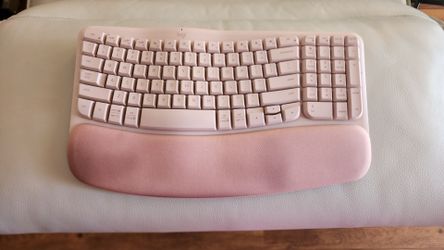 Logitech ergonomic keyboard pink