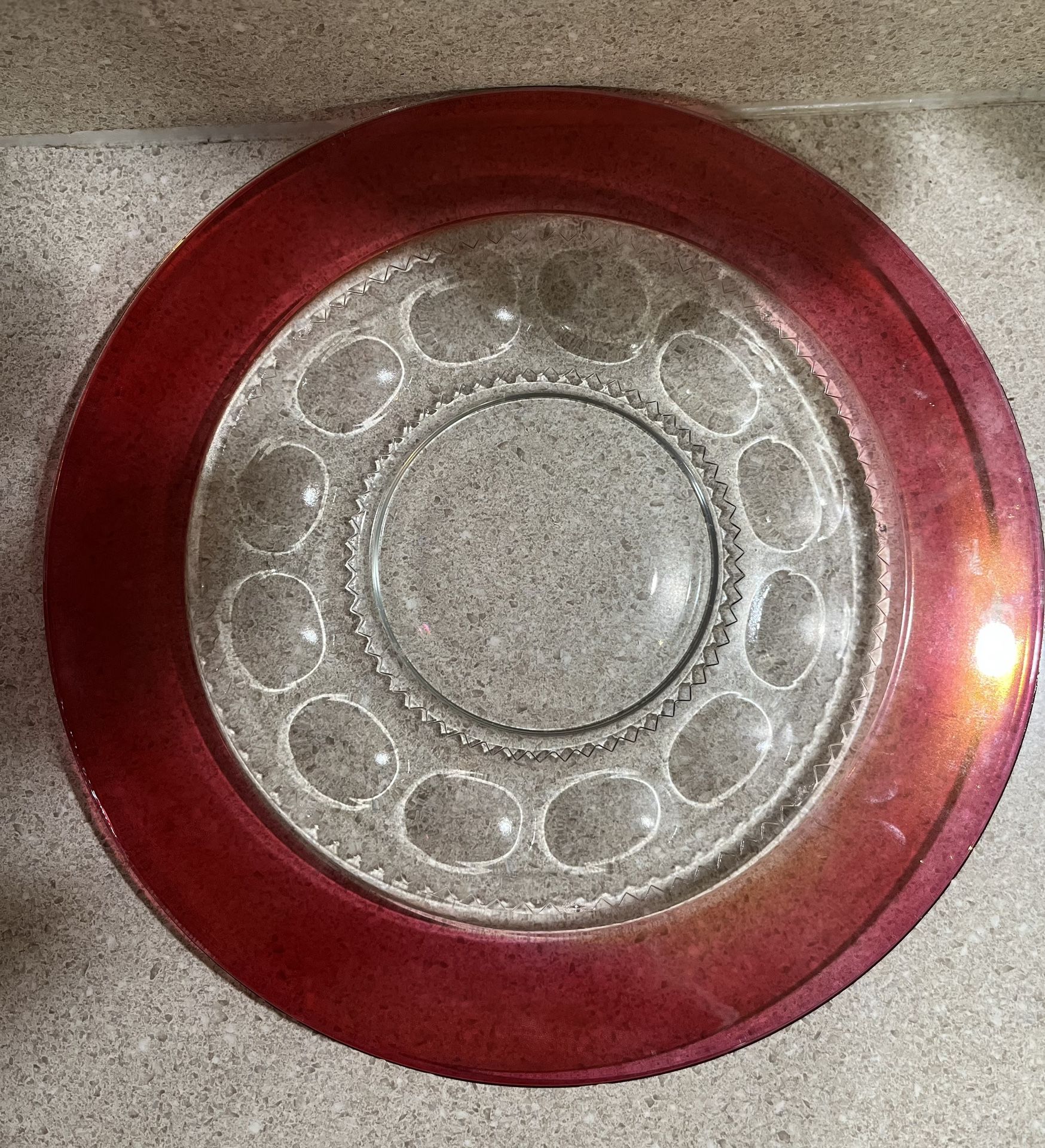 Tiffan Franciscan footed platter