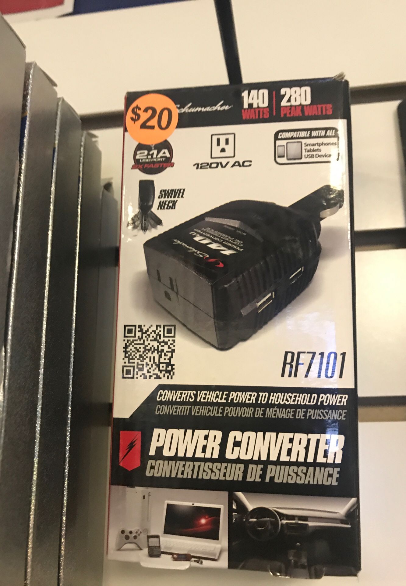 20$ car charger wall adapter