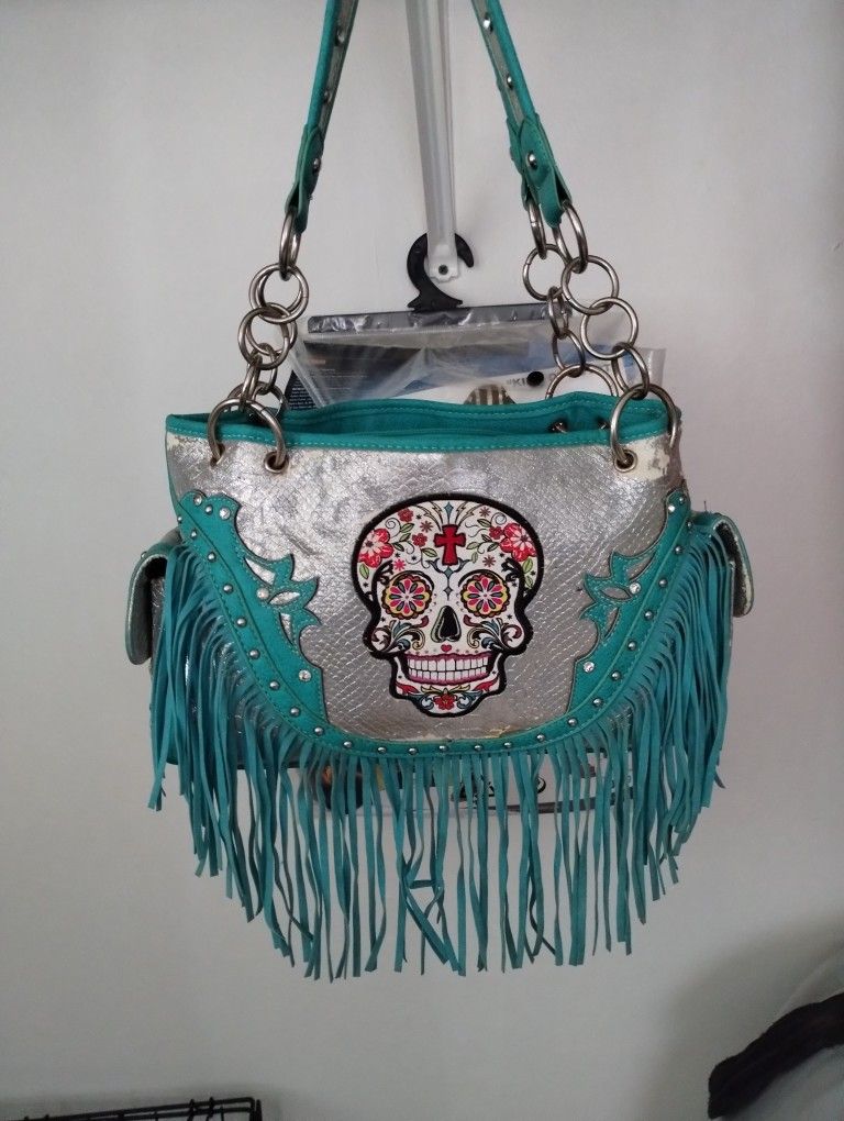 Candy Skull Large Purse