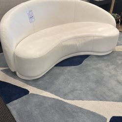 CASSIA WHITE LEATHER SOFA