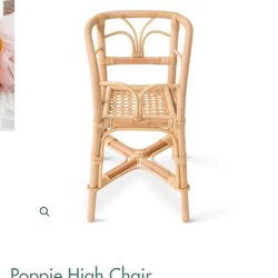 Poppie Doll High Chair Rattan