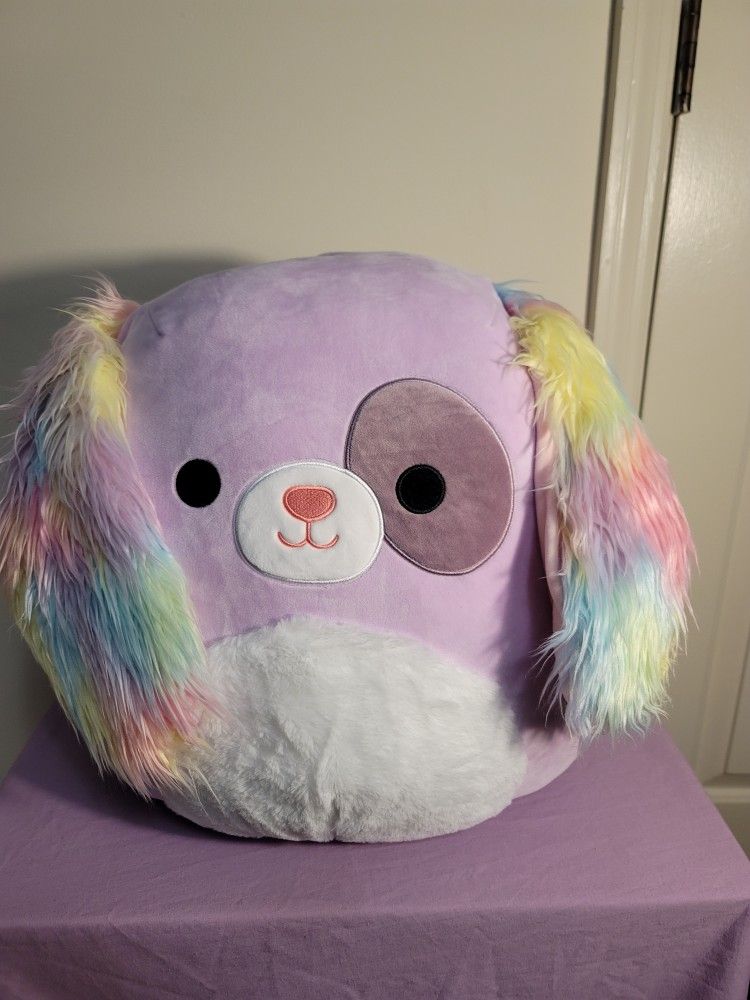 Barb Rainbow Ears Dog 16" Squishmallow