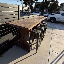 Bar Table With Barrs Stool