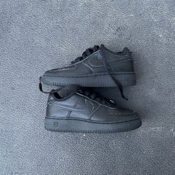 Kids Black Nike Air Force 1
