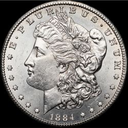 $1 1884 CC. Morgan Dollar. Coin USA 