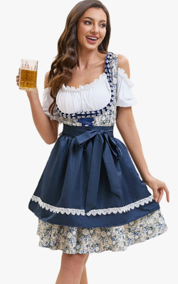 German Dirndl Dress for Octoberfest - XL