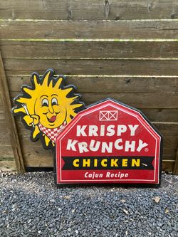 Krispy Krunchy Chicken  Advertising Sign