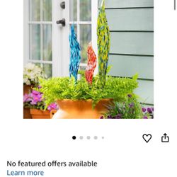 Glass Garden Stakes 3-Pack