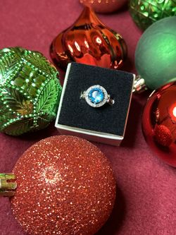 Blue Roundstone Ring