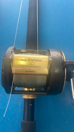 Shimano TLD 2 Speed Reel and Sabre Rod