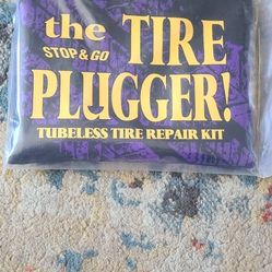 Motorcycle Tire Plugger and Inflator Kit