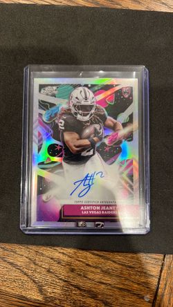 Ashton jeanty topps chrome cosmic on card auto