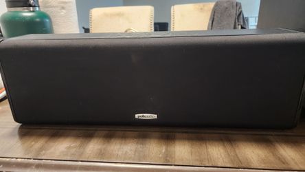 Polk Audio PSW111 Powered Subwoofer + CS20 Center Channel Speaker – Home Theater Bundle