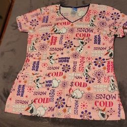 Disney Scrub Top