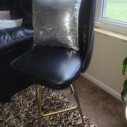 Black &Gold Accent Chair