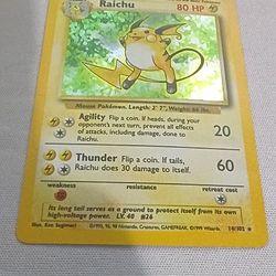 Pokemon Raichu 2 Available $35 Each