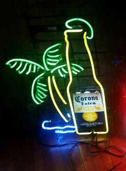 Corona neon bar sign