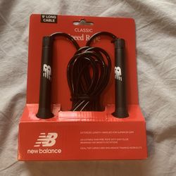 New Balance Classic Black Speed Rope: 9”