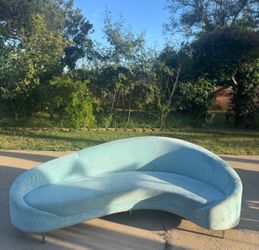 Light blue modern couch