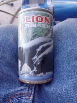 Antique beer cañ