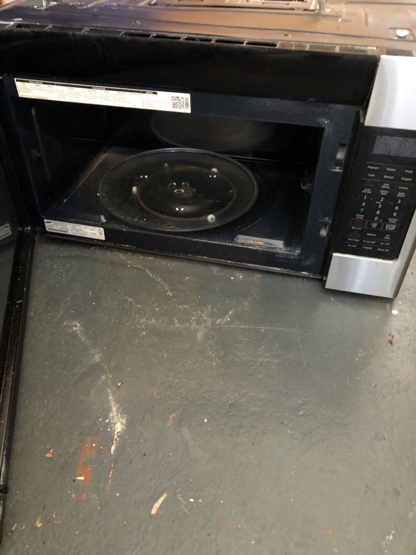 Samsung ME18H704SFS Stainless Over The Range Microwave for Sale in