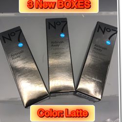 Brand New no7 make up Airbrush 3 Boxes Latte