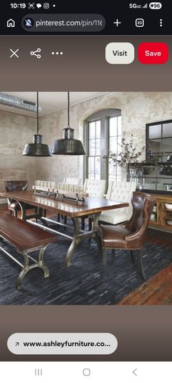 Rustic dining room table