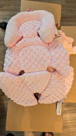 Pink Minky Dot Baby Car Seat Insert