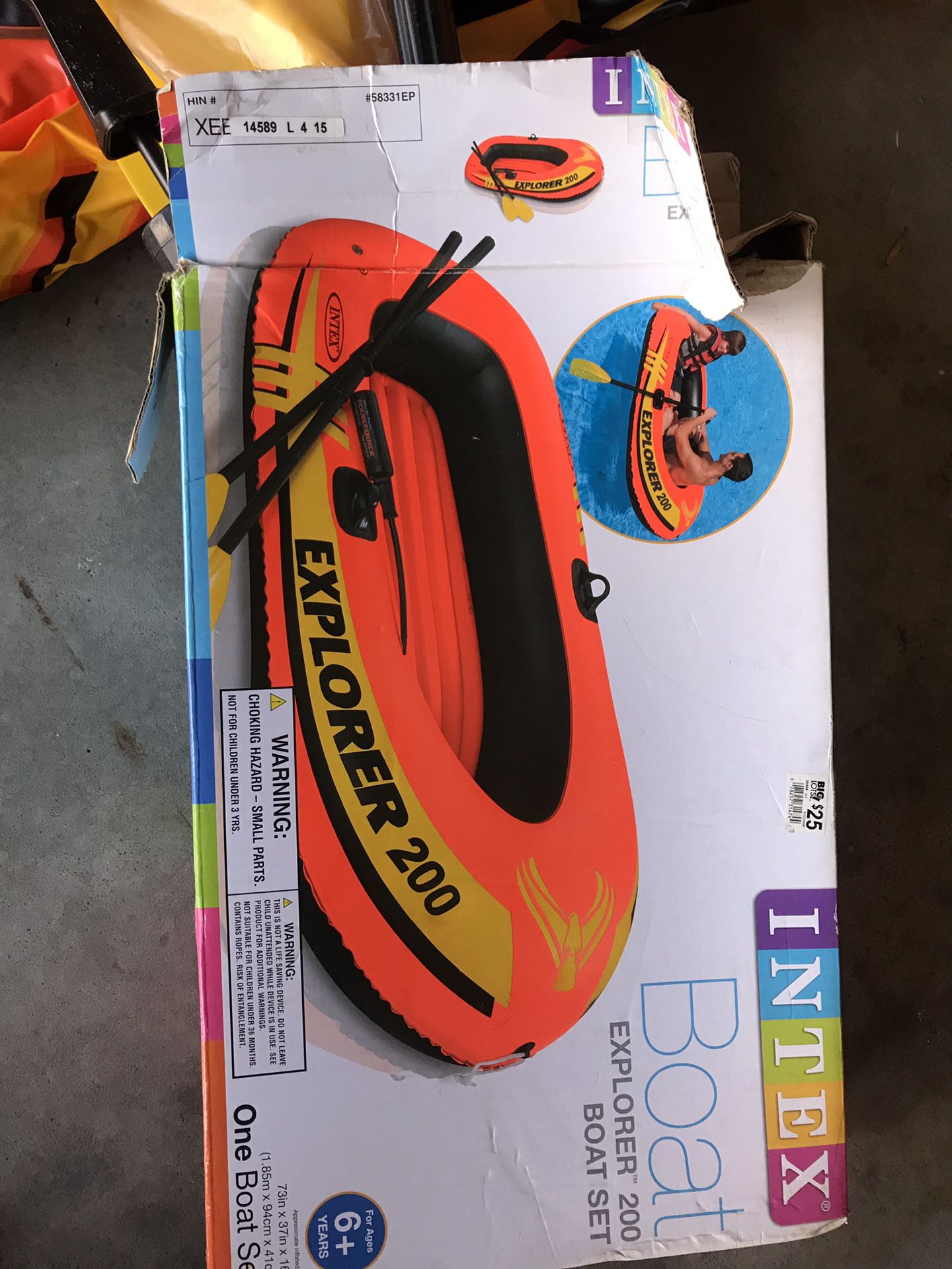 Inflatable boat 2 person