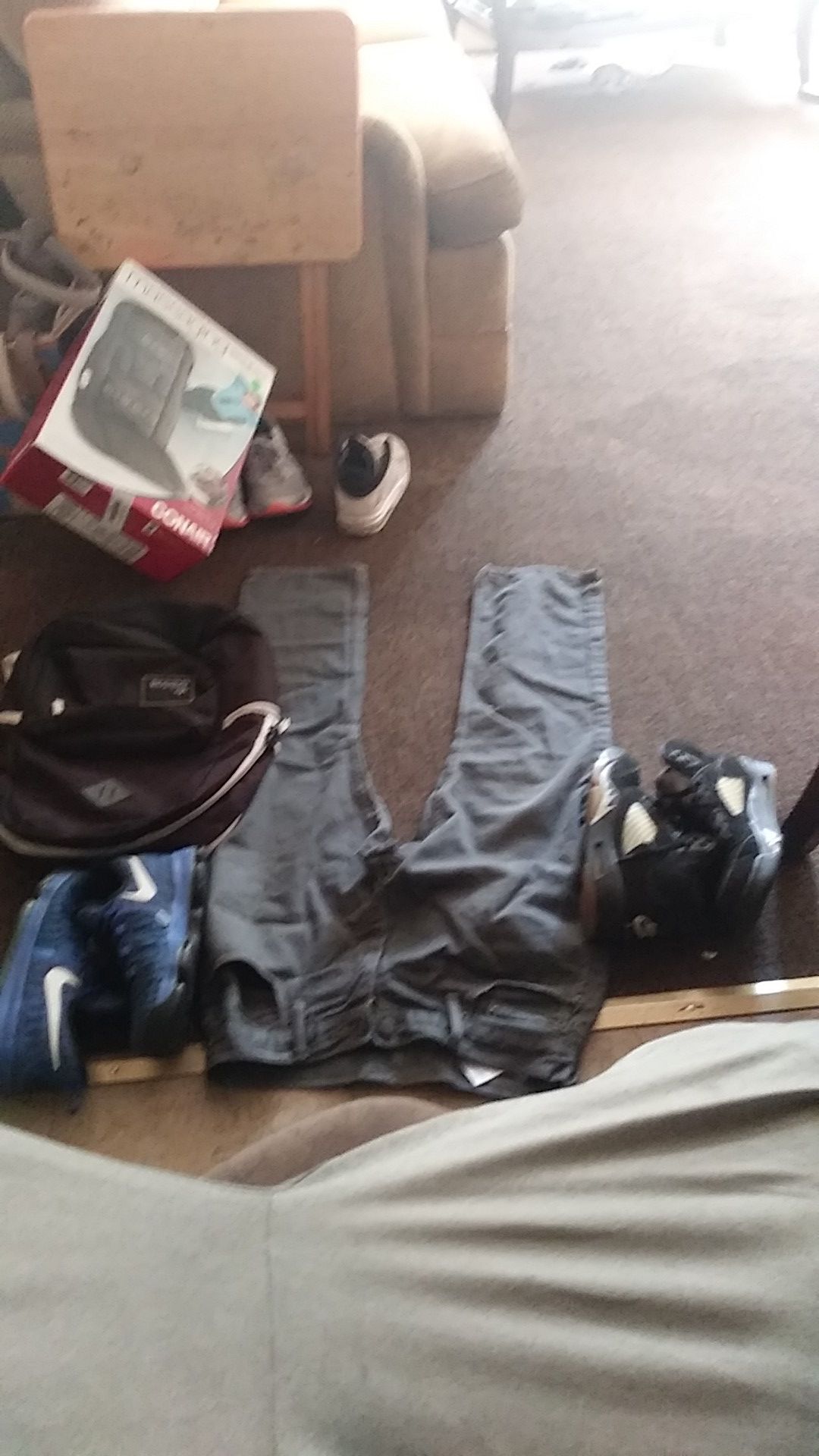 Nikes Jordans Adidas bookbag Levi's 30-30 give me an offer