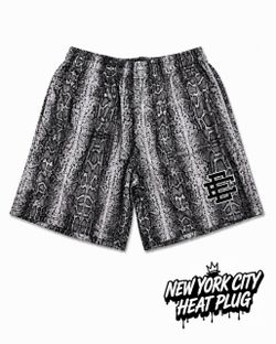 Eric Emanuel EE Snakeskin Print Mesh Shorts Size L