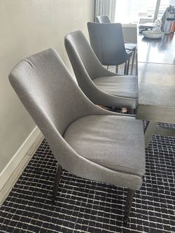Gray upholstered dining chairs 2/4/6/8/10