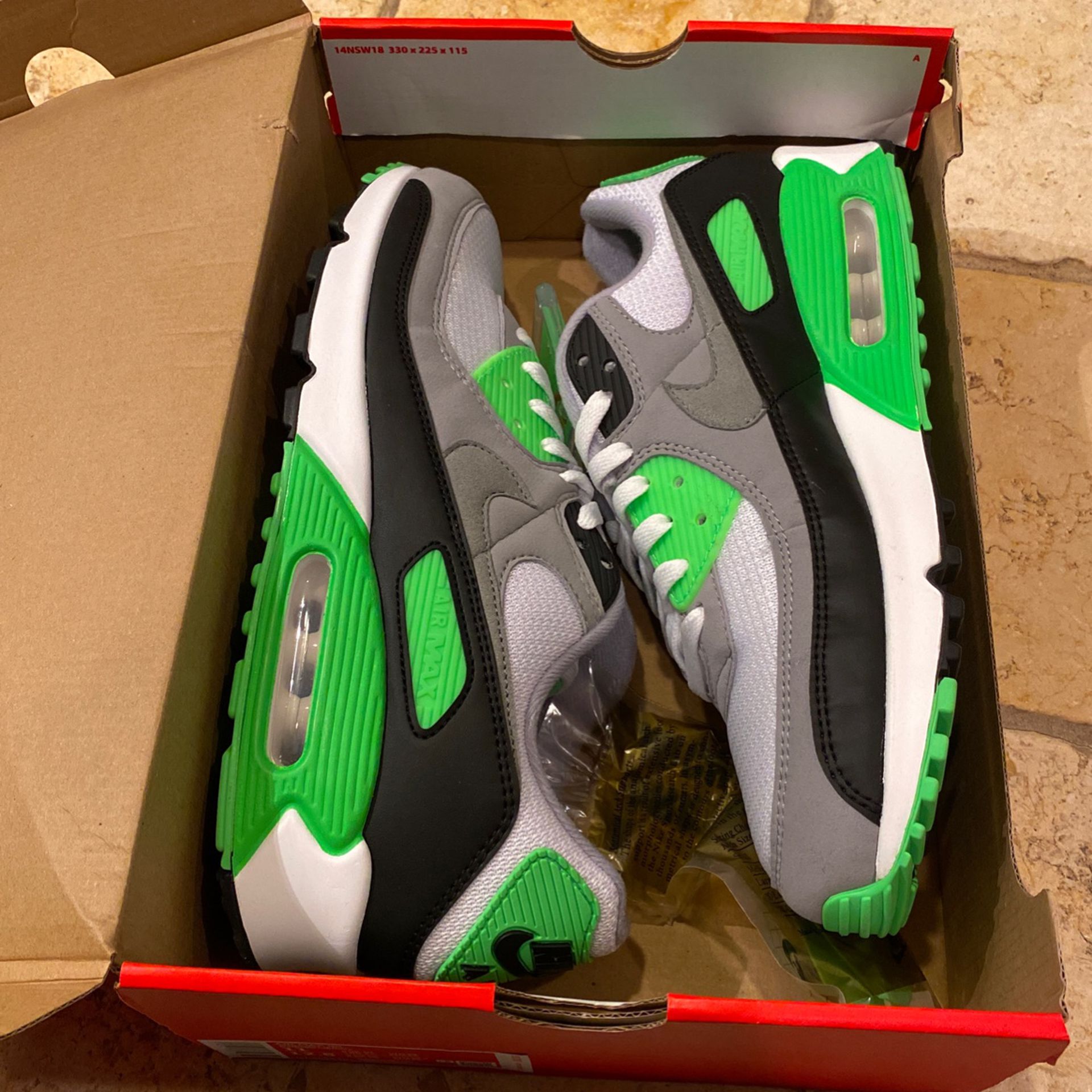 NEW Nike Air Max 90 Lime Green - Mens Size 11