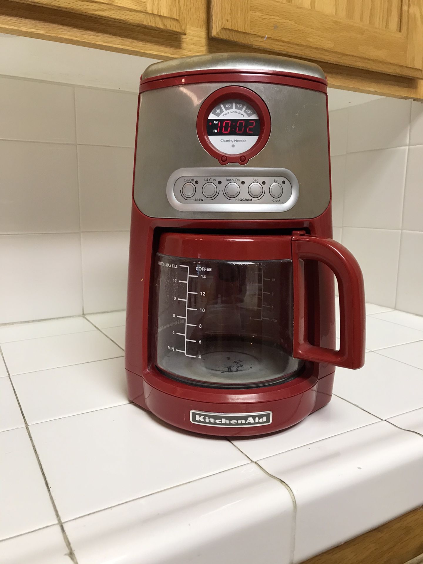 Red KitchenAid Coffee Maker