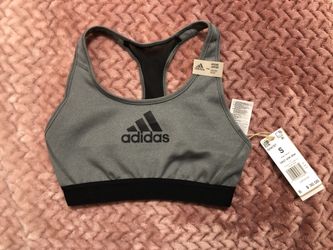 Gray Adidas sports bra