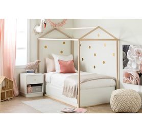 Twin House Floor Bed - Wooden