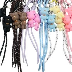Teddy Bear Keychain Lanyard 